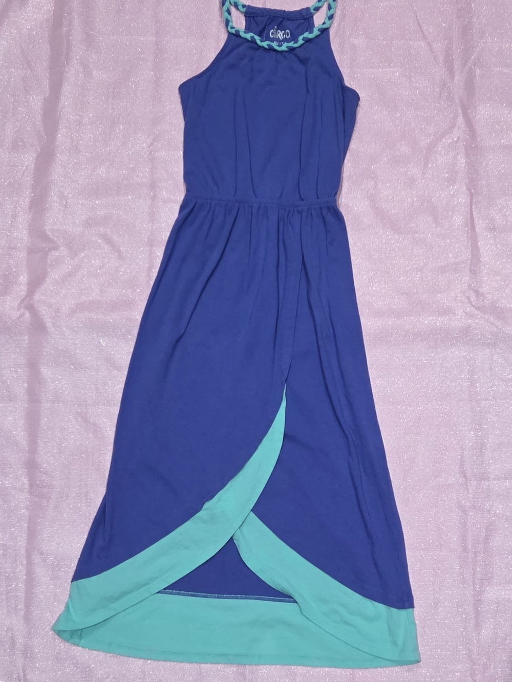 Circo PurpleMaxi Dress with Teal Accents